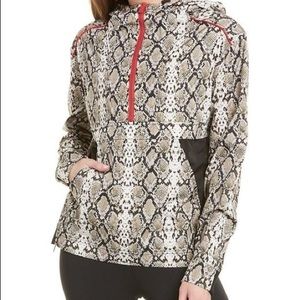 ALALA Anorak Snake Skin Print Half Zip Hoodie Rain Jacket Oversized Outerwear 3X